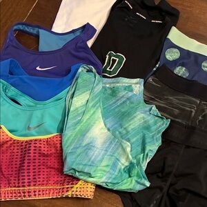 Nike Multicolor Activewear Collection lot of 10 running wear